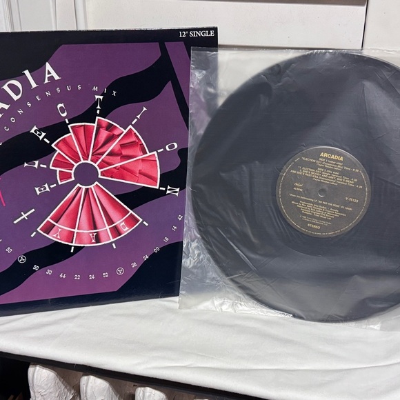 🎶✨ Arcadia – “Election Day” (The Consensus Mix) 12” Vinyl Single – 80s Gold ✨🎶 - Picture 2 of 16